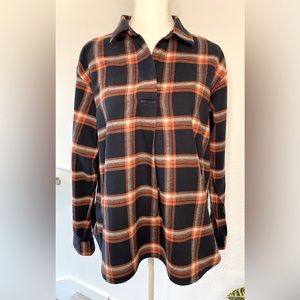 Uniqlo Pullover Plaid Flannel Shirt EUC Size Small
